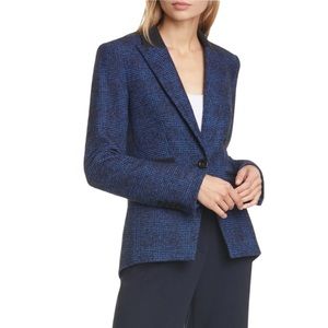 Veronica Beard Cutaway Dickey Blazer Jacket Blue